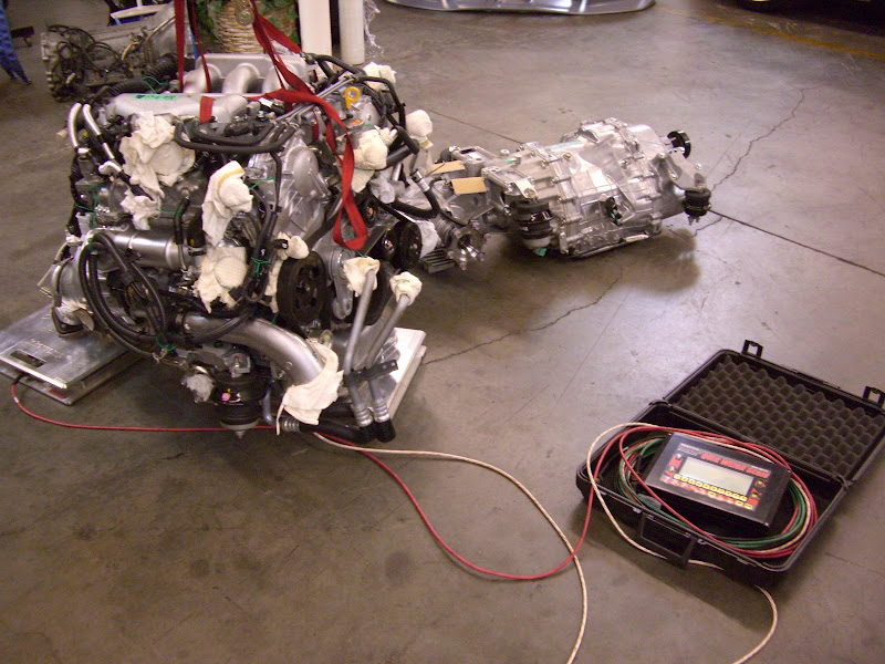 Complete early R35 GT-R VR38DETT with turbochargers and catalytic converters
