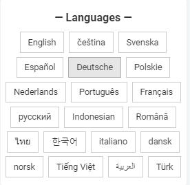 Prepostseo's detector languages