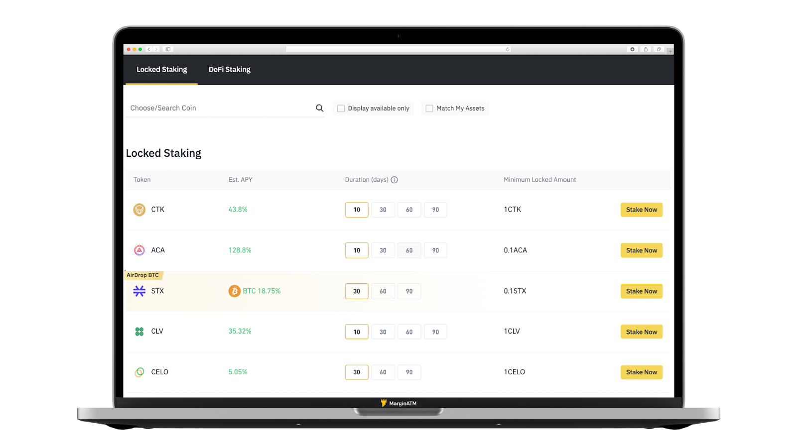locked staking