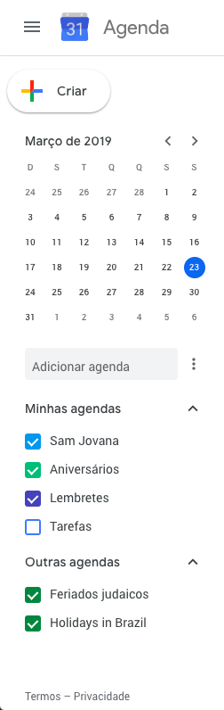 Como usar o Google Calendar