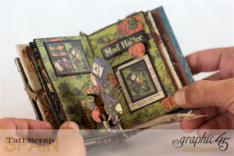 Tati, Hallowe'en in Wonderland - Deluxe Collector's Edition, Pop-Up Book, Product by Graphic 45, Photo 21