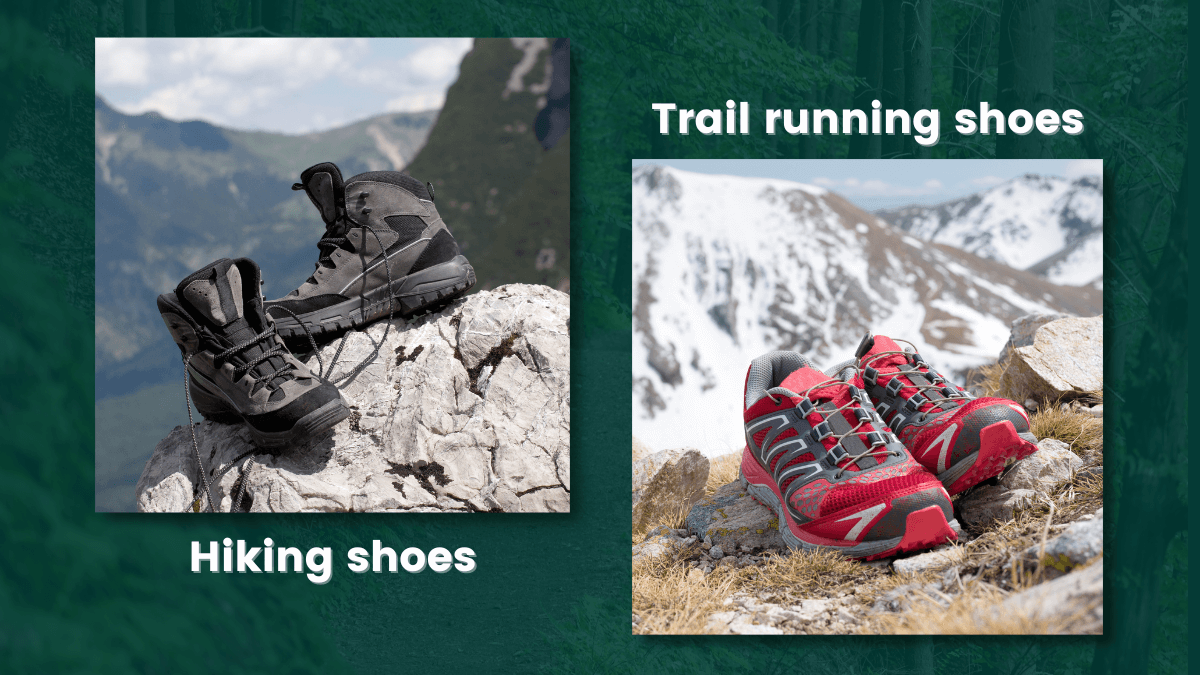 Trail running shoes vs hiking shoes weight