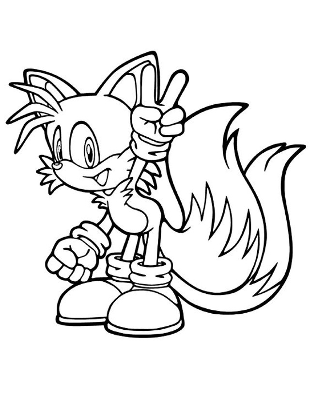 desenho para colorir sonic