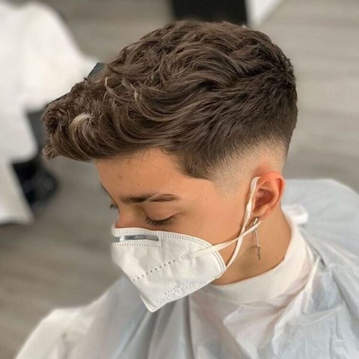 Kiểu tóc Short Quiff uốn