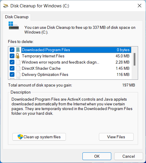 Disk CleanUp