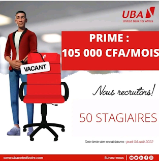New Job: UBA Cameroon recruits 50 Direct Sales Agent Interns