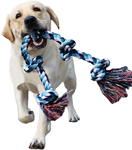 Juguetes de cuerda para perros LECHONG para masticadores agresivos