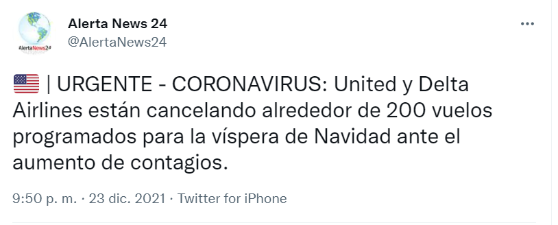 Cancelan vuelos por Coronavirus