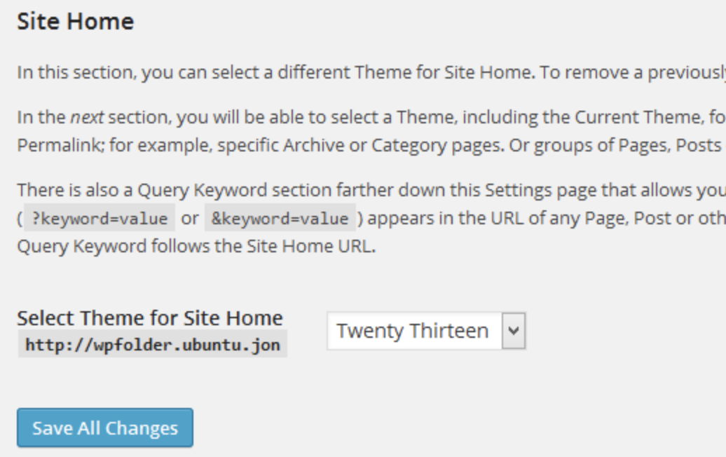 how to Change the wordpress Theme on Your Homepage in wordpress