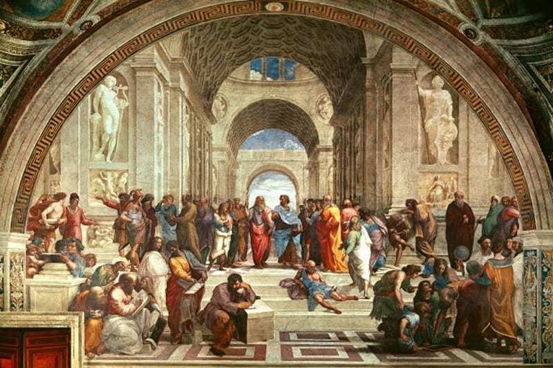 The School of Athens, Raphael, 1510-11, via Wikiart