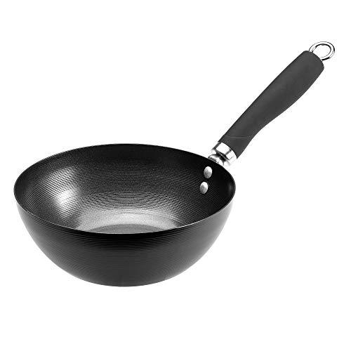 Ecolution Non-Stick Carbon Steel Wok with Soft Touch Riveted Handle, 8