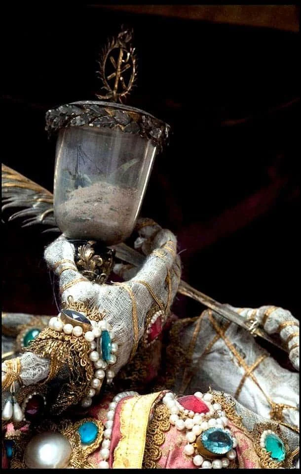 Incredible skeletal remains of Catholic saints still dripping in gems and jewellery discovered by ‘Indiana Bones’ explorer