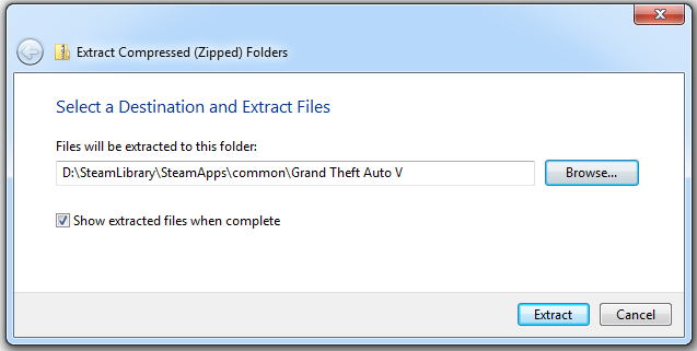 Extracting the LSPDFR into GTA 5 folder.