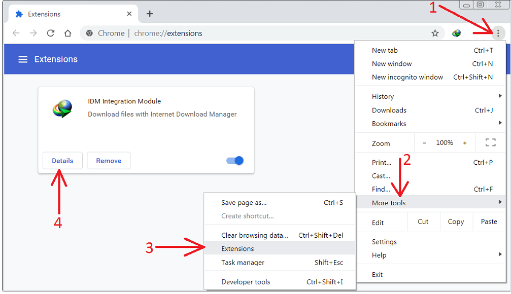 Adding IDM Extension Is the First Step to Integrate Internet Download Manager with Chrome 