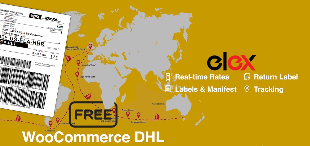 Envio expresso ELEX WooCommerce DHL