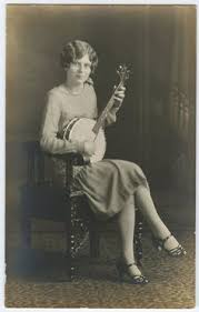 girl playing banjo