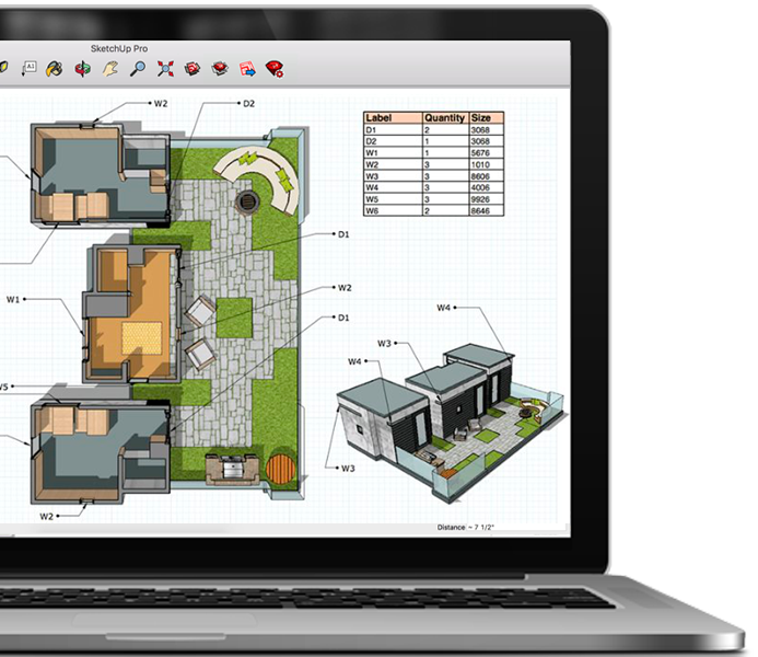 diferenciais do SketchUp Pro 