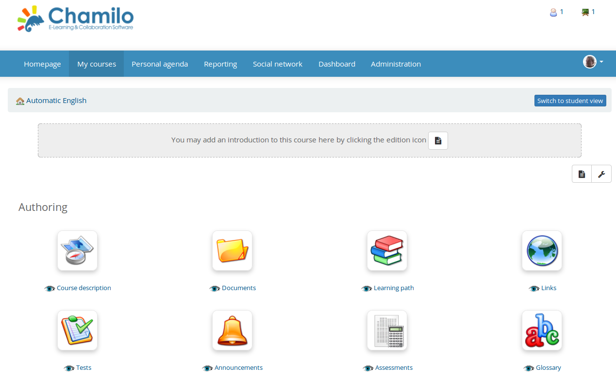 Chamilo open-source gamification tool