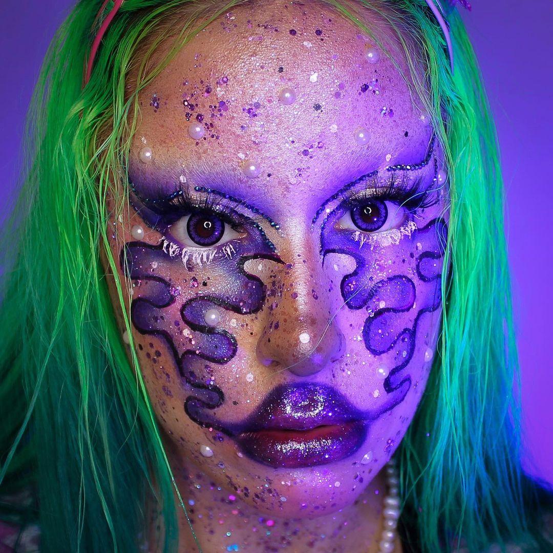 Purple Chaos Creative Makeup