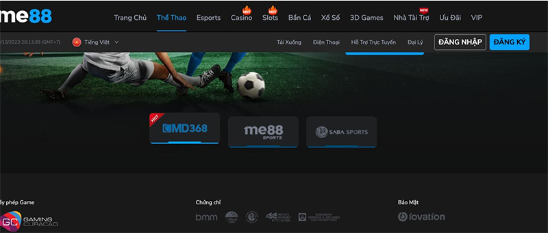 Bật mí Me88 có bao nhiêu sảnh thể thao thu hút và đặc sắc