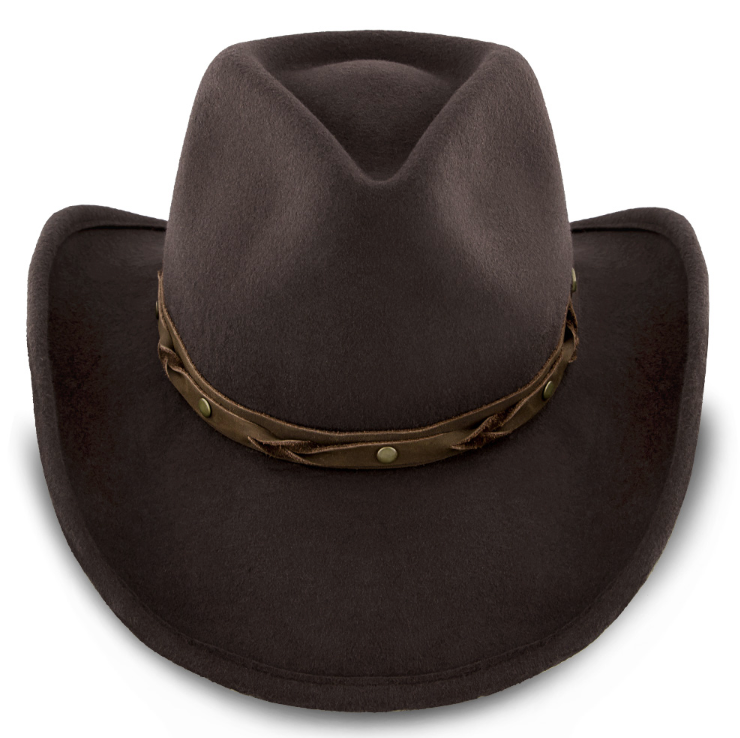 Wool felt cowboy hat