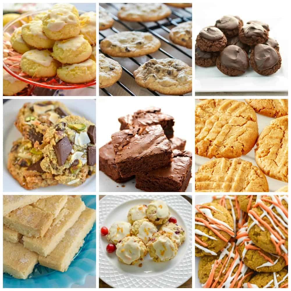 collage image of keto holiday cookies