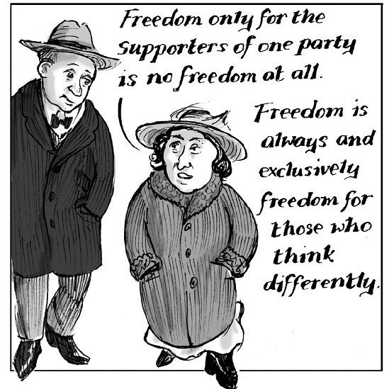 Rosa Luxemburg cartoon