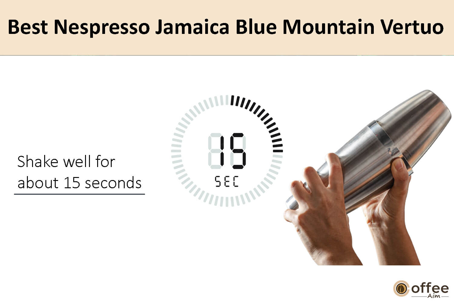 In this image, I elucidate the preparation instructions for crafting the finest Nespresso Jamaica Blue Mountain Vertuo coffee pod.