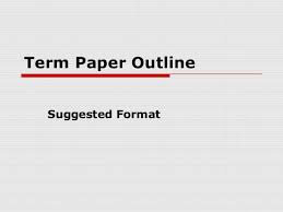 term paper format in Nigeria