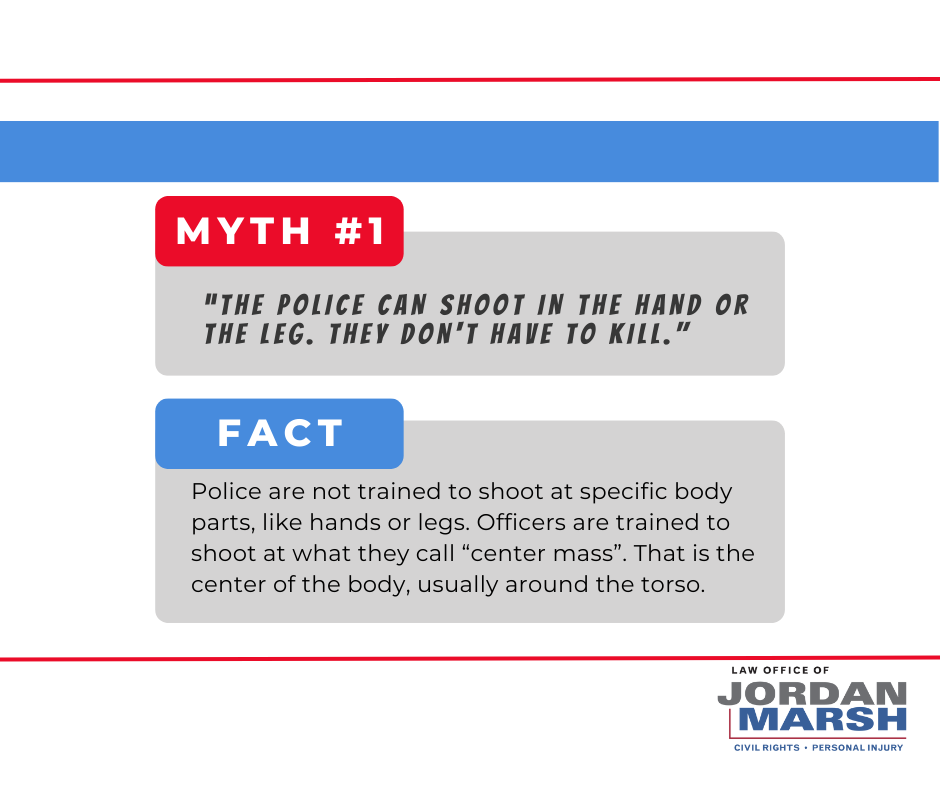 is it a myth that officers don't shoot to kill 