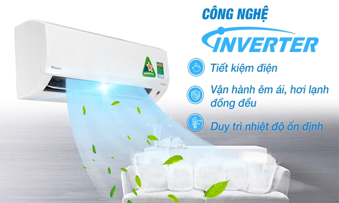 Máy điều hòa 2 chiều trang bị nhiều công nghệ hiện đại giúp tiết kiệm điện năng đáng kể