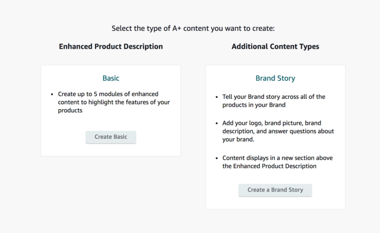 how to create a+ content on amazon