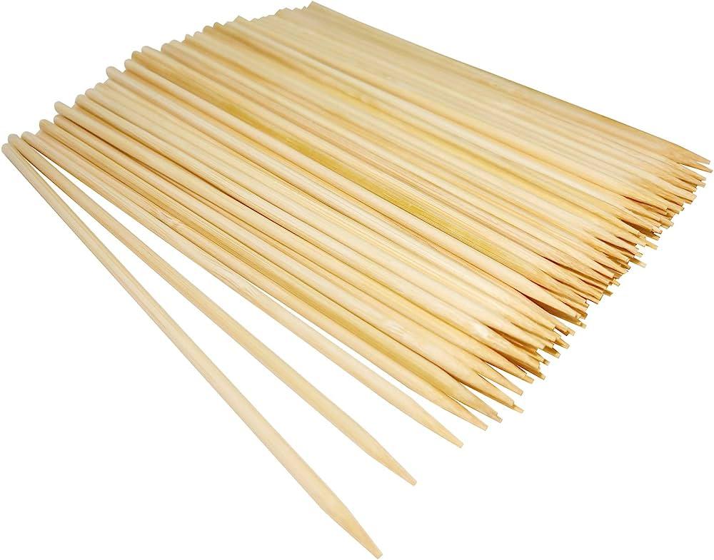 Natural Bamboo Skewers， Wooden Skewers,Skewer Sticks,Kebab Sticks,Short  Skewers,Wooden Kebab Skewers -Skewers for Fruit Kabobs,Appetizer, Chocolate  Fountain, Cocktail More Food, (8-Inch(100pcs)) : Amazon.in: Garden &  Outdoors