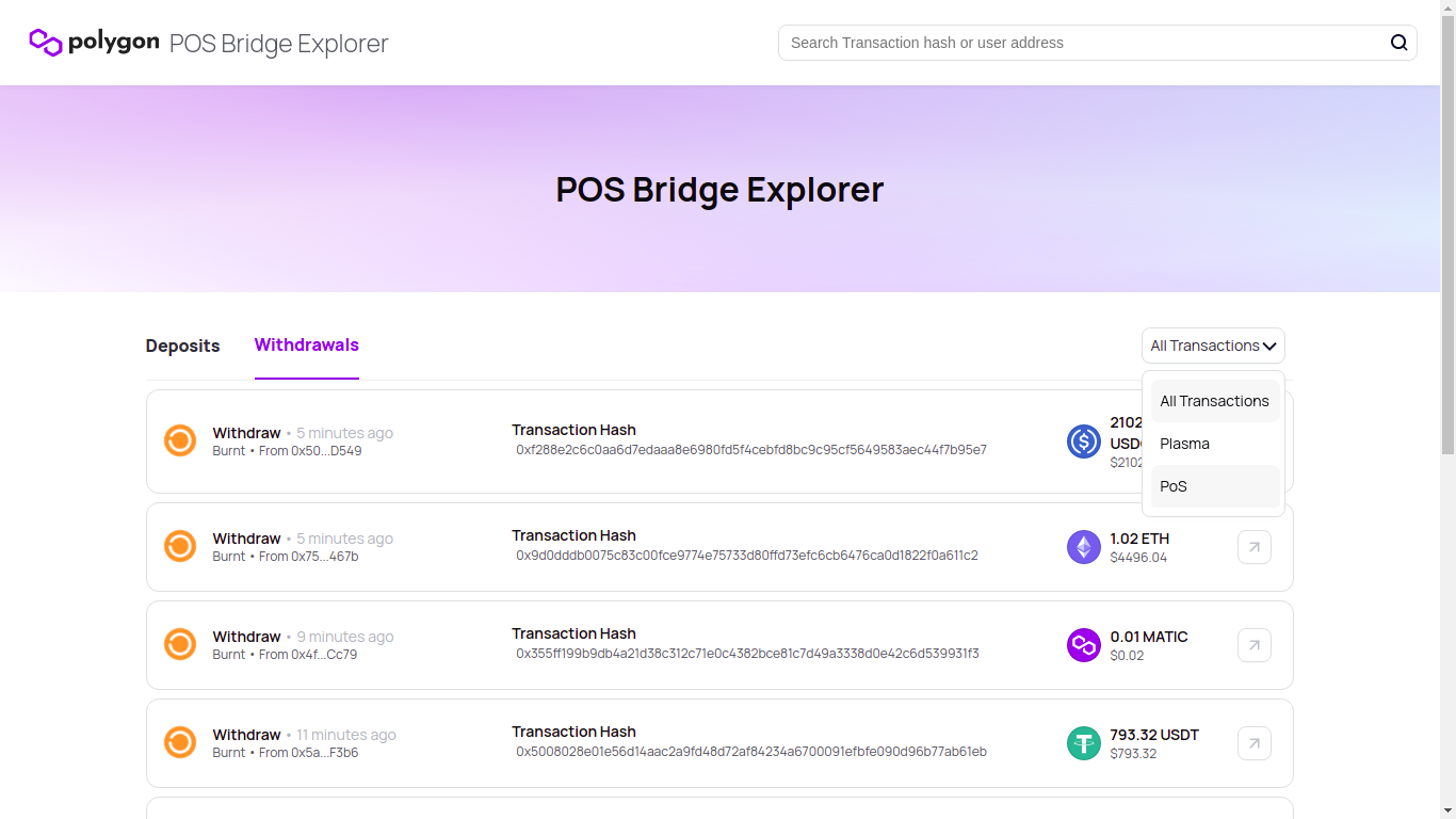 Blog PoS Bridge Explorer