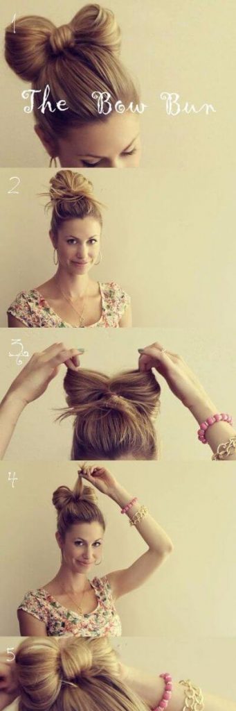 Low Bun Hairstyle for girls