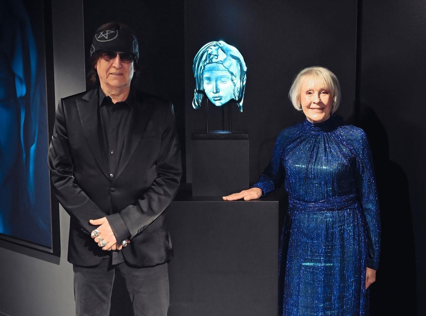 Trish Duggan with Mr. Helnwein 