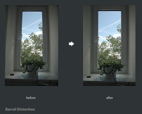 Distorsion en barillet GIMP
