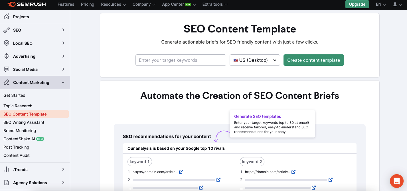 semrush content audit