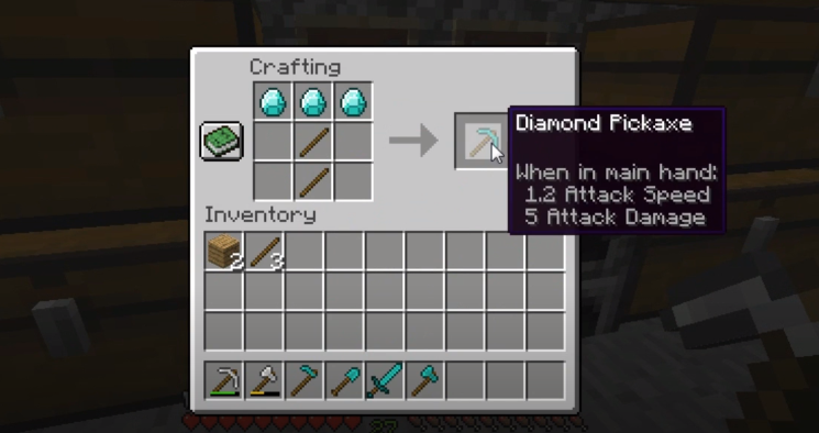 How To Make Diamond Tools: Minecraft Recipe
