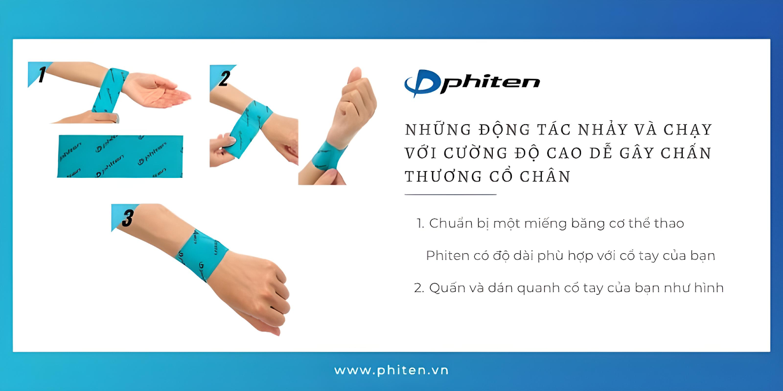 Cách dán băng cơ cầu lông để phòng ngừa các chấn thương cổ tay