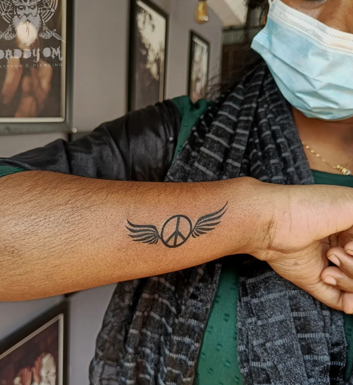 Wings Peace Tattoo