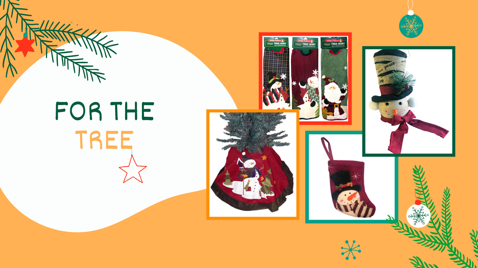Christmas decorations for the tree