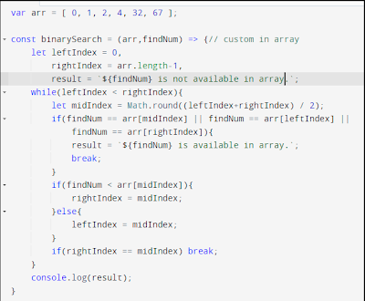 Binary Search Program - Education Funda