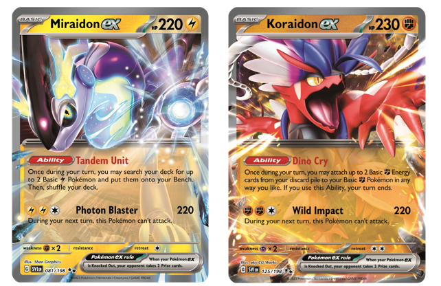 Miraidon & Koraidon EX Pokemon Cards
