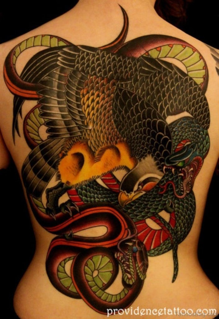 ลายสักงูหลัง1