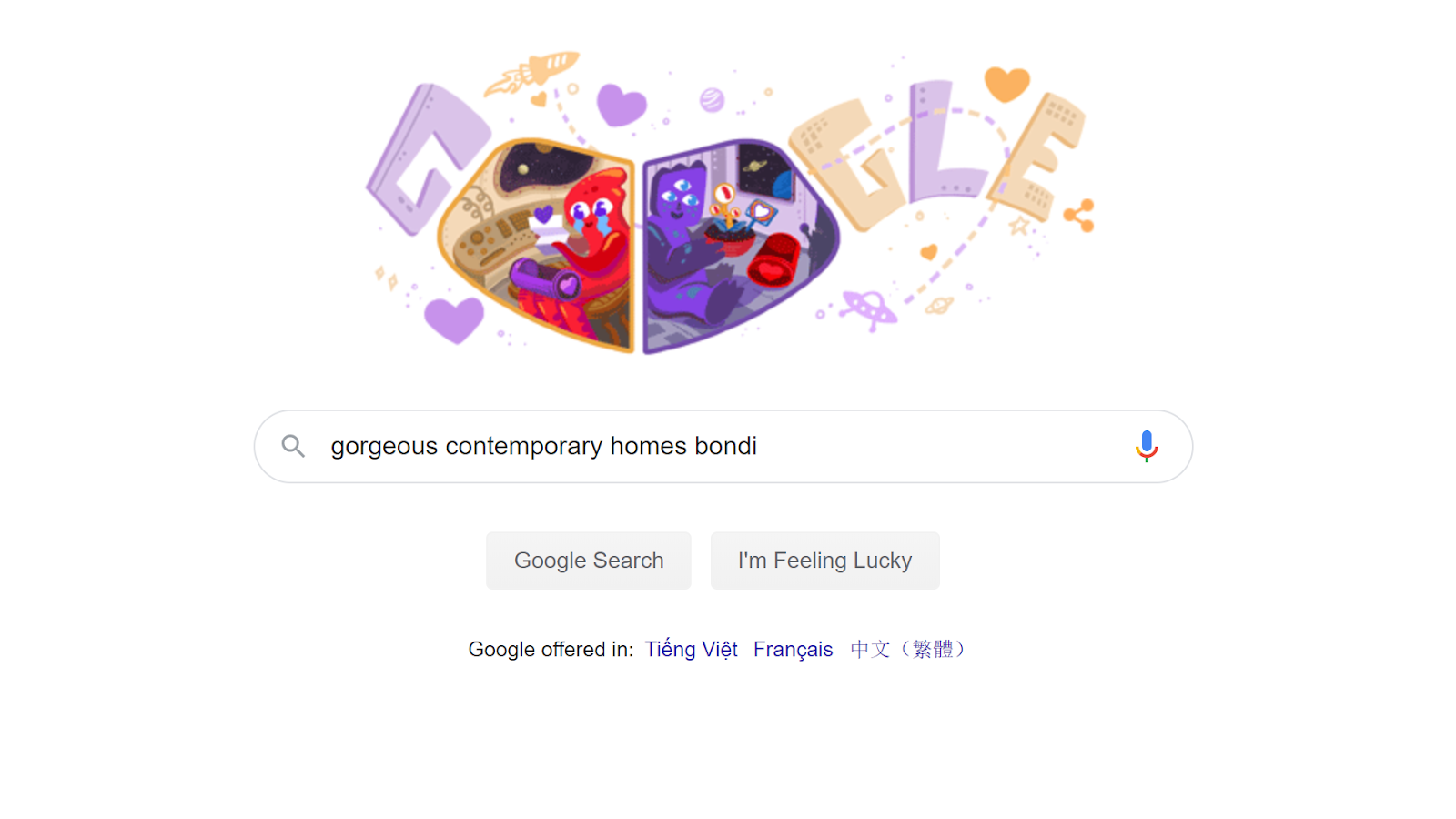 example of google search 1