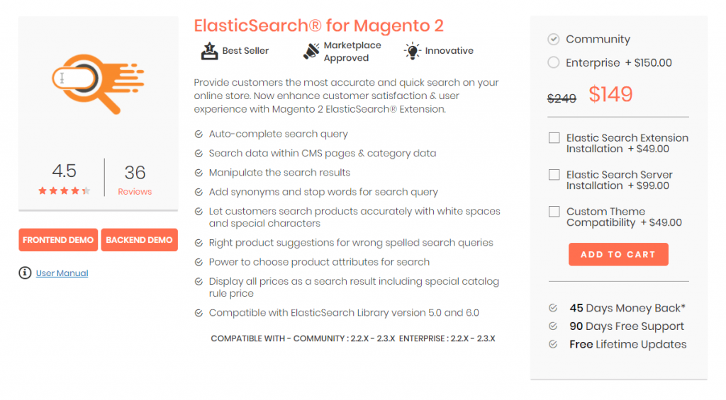 awesome Magento 2 search extension