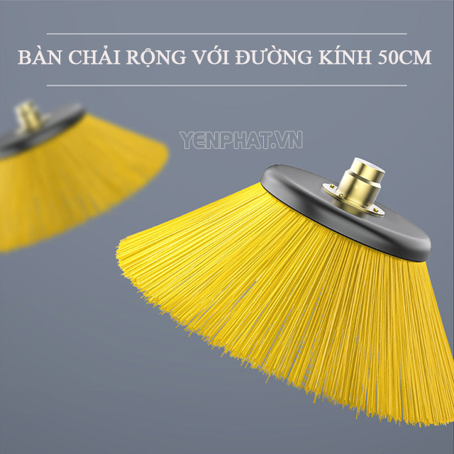 Khả năng quét nhanh nhờ sở hữu bộ bàn chải có đường kính rộng