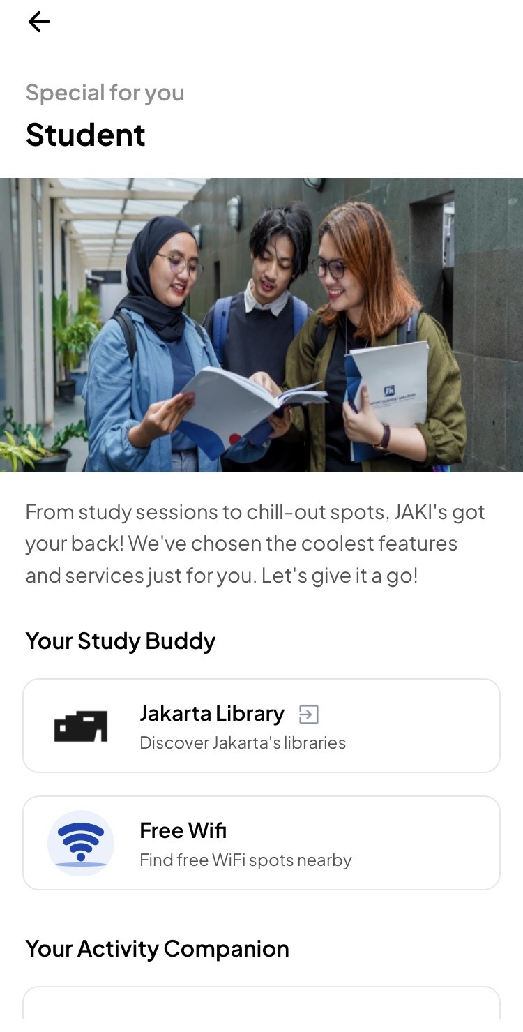 JAKI Provides Students Persona Feature