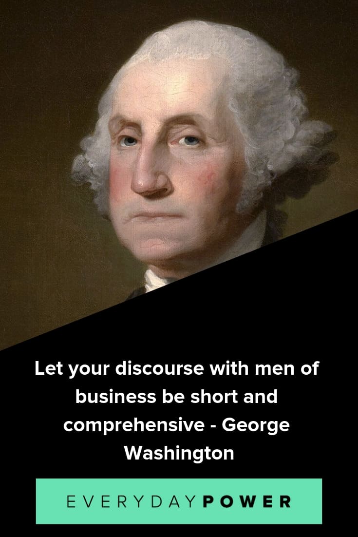 George Washington trích dẫn ca ngợi những lý tưởng của nước Mỹ
